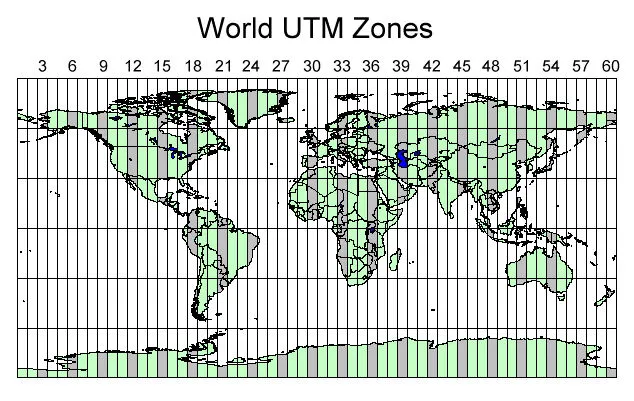 World Utm Zones